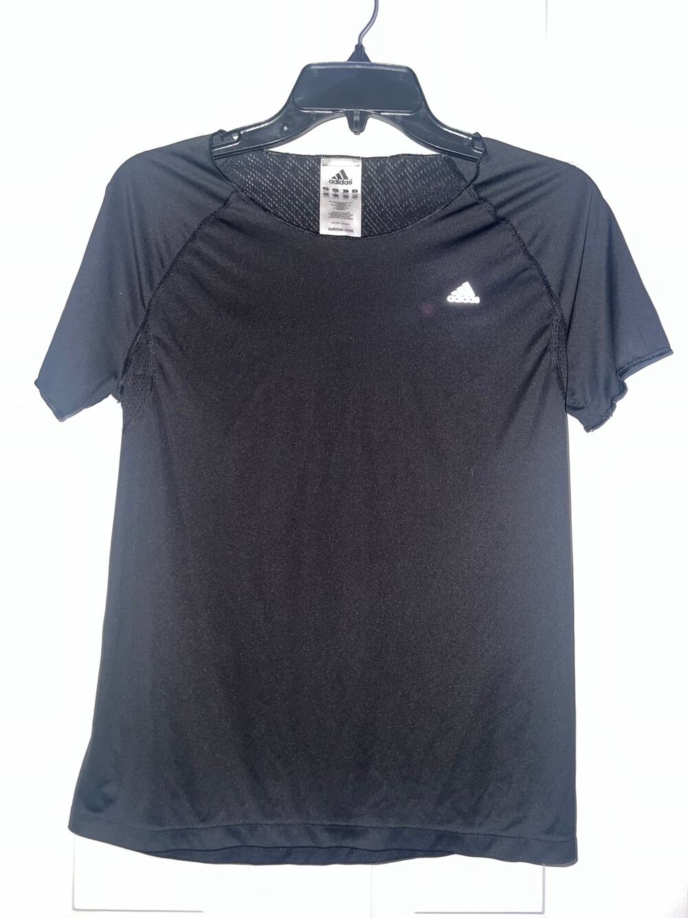 Adidas Women’s Black Short Sleeve Workout Shirt Size M Medium